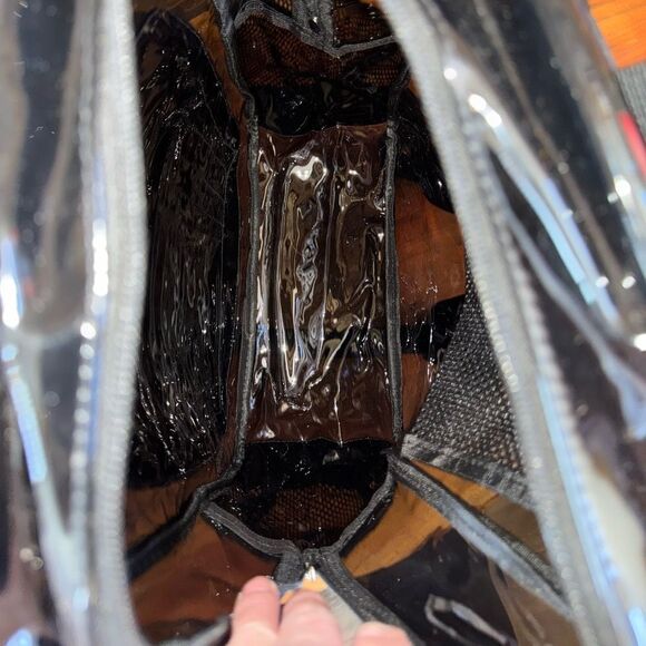 Smoky Clear Vinyl Backpack – Multi-Pocket – 17”x13” main image 10